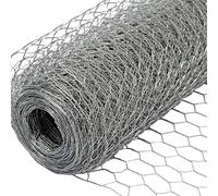 Wurko - Enrejado Triple Torsión Galvanizado 16 x 16 mm 100 cm Altura, Rollo 50 Metros