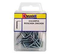 Wurko Ganchos de tornillo Hierro Montaje en pared Minimalista 18x50 2004 blister-14