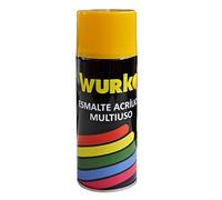 Wurko - Spray Pintura Esmalte Acrílica Amarilla, Bote 400 ml