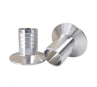 WURKVGMK 1 unids 0.5 "1" 1.5 "a 6/8/10/12/14/16/19/25/38/45/51/57/63mm Barb SUS304 Acero inoxidable Sanitario Tri-Clamp Hosetail Home Ceja(316,77.5MM férula OD_63MM Pantalones Barb)