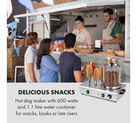 Wurstfabrik Pro 600 Máquina de Hot Dogs de 600W 5L 30-100°C Vidrio Acero inoxidable