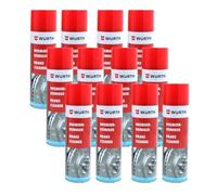 WURTH Limpiador de Frenos 500 ml - Pack de 12 Unidades - Spray Profesional para Limpiar Frenos, Embragues, Motores y Piezas Metálicas - Ref. 08901087