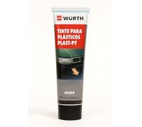 WURTH Tinte Restaurador para Plásticos PLAST-PT - 75 ml - Renovador de Paragolpes y Molduras - Acabado Profesional - Negro o Gris (negro)