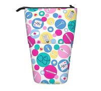 WURTON Bonita funda telescópica para lápices con estampado de enfermera, bolsa de almacenamiento versátil, para oficina y adultos, regalo