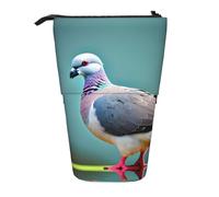 WURTON Cartoon Pigeon - Estuche telescópico para 4 lápices impresos, versátil bolsa de almacenamiento, oficina y caja de almacenamiento para adultos