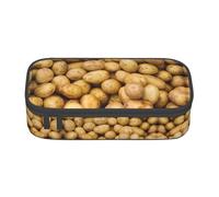 WURTON Estuche dorado con estampado brillante para guardar artículos de papelería, suministros escolares, adolescentes y niños, Patatas de jardín, Talla única, moderno