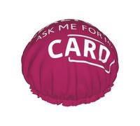 Wurton I'M A Realtor Ask Me Print - Gorro de ducha reutilizable y respetuoso con el medio ambiente, suave para mujer, doble capa impermeable