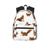WURTON Mochila con estampado de ardilla linda mochila versátil para viajes, trabajo deportes de moda, mochilas, negro, talla única, Negro, One Size