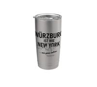 Wurzburgo es como Nueva York, solo que muy diferente Vaso térmico de acero inoxidable de doble pared