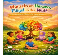 Wurzeln im Herzen, Flügel in der Welt: Ein Achtsamkeitsmalbuch für kleine Weltenbummler, Emotionale Stärkung und Achtsamkeitsübung in 22 Bilder, ab 4 Jahren