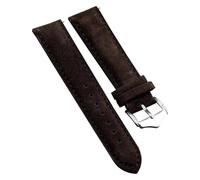 WUSHADEHANS Correas de Cuero Nobuk, Correas de Repuesto Piel Vacuno con Pasador Resorte liberación rápida, Color café Oscuro, Varios tamaños(Select Size Name)