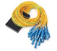 WUSHIER Singlemode Fiber Optic Splitter 1x32 PLC Splitter Module, SC/UPC Interface, Low Insertion Loss, All - Fiber Structure for Home Wiring, LAN and Telecom Networks