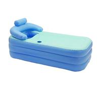 Wusideday Bañera Inflable | Bañera Spa Portátil Inflable De PVC Con Alfombrilla Asiento,Baño Spa, Suministros Baño Para Unisex Adulto Adolescente Niña Niño Familia