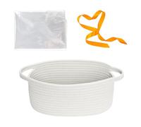 Wusideday Cesto De Cuerda De Algodón,Cubo De Almacenamiento Vacío De Cuerda De Algodón Con Asas - Cubo Organizador Multifuncional Para Día De Acción De Gracias Halloween Navidad Piso Residencia