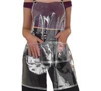 Wusideday Delantal Claro, Delantal De Trabajo De Peluquería - Delantal de cocina transparente impermeable y resistente al aceite | Accesorios protectores ajustables del peluquero del estilista del