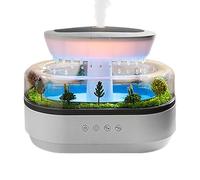 Wusideday Difusor humidificador Cloud Rain | Difusor de luz nocturna de árboles de nubes | Difusor humidificador de gotas de lluvia | Difusor de aromaterapia con 7 luces que cambian de color