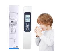 Wusideday Medidor De - Tester Digital EC para Agua Potable,Herramienta Portátil Con Termómetro Y Precisión Para Hogar Piscinas 0-9990ppm