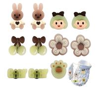WUSJCOF 10 piezas adornos de zapatos luminosos, alfileres de PVC, charms, pines para crocs, crocs niña, crocs niño, pin para crocs, accesorios, para regalos de niños, fiesta cumpleaños