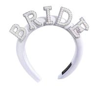 WUSJCOF 1PCS Diadema de Novia, Accesorios para el Cabello de Novia con Perlas y Brillantes, Diadema de Novia para Boda, Despedida de Soltera, Compromiso