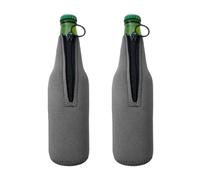 WUSJCOF 2 Fundas Térmicas para Botellas de Neopreno con Cremallera, Mantiene tus Bebidas Frías por Más Tiempo (330ml)