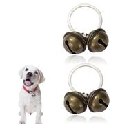 WUSJCOF 2 Juegos de Cascabeles para Rastreadores de Mascotas para Gatos y Perros, Cascabeles para Rastreadores de Collares, Cascabeles Colgantes para Collares de Entrenamiento