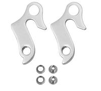 WUSJCOF 2 patillas de cambio de aleación de aluminio con hexágono interior y tornillos de montaje, patilla de cambio para bicicletas de montaña y bicicletas