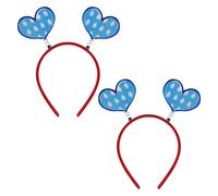 WUSJCOF 2 Piezas Diadema Oktoberfest Creativa Accesorio para el Pelo Bávaro Cerveza, Pretzel y Corazón para Mujeres Fiesta Decoración Temática