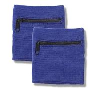 WUSJCOF 2 piezas Muñequera con Cremallera Unisex, para el Sudor, Bolsa y Monedero con Bolsillo Deportivo para Almacenamiento de Monedas y Llaves, Gimnasio, Running, Baloncesto, Deportiva, Padel, Tenis