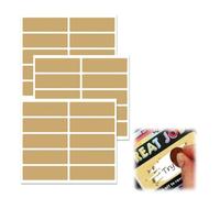 WUSJCOF 300 x Pegatinas para Rascar - Crea tus Propios Rasca y Gana - Ideal para Cupones, Calendarios de Adviento, Sorteos, Tickets Dorados, Etiquetas, Stickers, Regalos, Navidad (48x15mm)