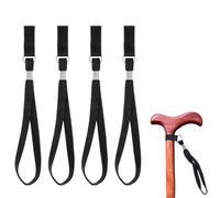 WUSJCOF 4 Piezas Correa de Muñeca para Bastones, Asa de Muñeca para Muletas, Pulsera para Bastón, Accesorio para Bastones de Senderismo