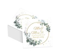 WUSJCOF 40 servilletas de Boda, diseño de corazón, eucalipto Verde, con Texto en alemán 'Schön DASS Du Da BIST', decoración de Mesa para Bodas, de Papel ecológicas 3 Capas (33 x 33 cm) (Verde Salvia)