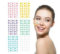 WUSJCOF 480 para Acné Invisibles Hidrocoloides, Absorbentes, Anti Pickel, Impermeables Transpirables, Con Aceite De Té y Ácido Salicílico, Granos y Pimple (Forma de Estrella)