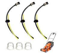 WUSJCOF 6 kits de filtros de combustible universales, junta de manguera de combustible, línea de combustible universal, pera de cebado, junta de ojal de goma para desbrozadoras