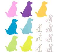 WUSJCOF 7 unidades,210 hojas Notas adhesivas para perros con clips de papel