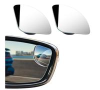 WUSJCOF Espejo de gran angular, 2 piezas, giratorio 360°, vidrio HD ajustable, convexo, último modelo de punto ciego, curvo, universal para el ángulo muerto, autoadhesivo, para coches y camiones