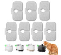 WUSJCOF Filtro Fuente Para Gatos, 7 Piezas, 4 Meses de Uso, Resina y Carbón Activado, Filtros de Repuesto, Triple Filtración, Filtros Fuente Gatos Catit, Filtro Bebedero Gatos
