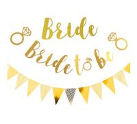 WUSJCOF JGA Deko Mujeres Rosegold Banner - Despedida de Soltera Guirnalda para Boda, Decoración de Fiesta, Accesorios para Despedida de Soltera Mujeres, Guirnalda de Boda al Aire Libre