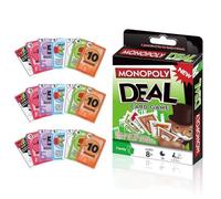 WUSJCOF Juego de Cartas Monopoly Deal,Juego de Subasta,Juegos de Estrategia,Juego de Mesa portátil,Juego rápido para familias y niños a Partir de 8 años,Regalo Ideal