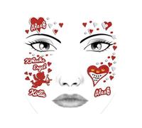 WUSJCOF Tatuaje Facial Alaaf Carnaval Colonia 1.FC Brings Dom Lengua Escudo (Payaso rojo/blanco)