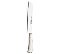 Wusthof Classic Ikon Crème (1040431020) - Cuchillo para Pan Pequeño, Hoja Dentada de 20 cm, Forjado, Cuchillo Serrado Filoso, Mango Blanco