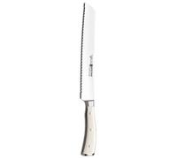 Wusthof Classic Ikon Crème (1040431023) - Cuchillo para Pan Largo, Hoja Dentada de 23 cm, Forjado, Cuchillo Serrado Filoso, Mango Blanco