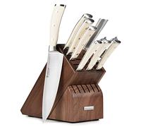 Wusthof Classic Ikon Creme - Juego de cuchillos (10 piezas, con bloque de nuez)