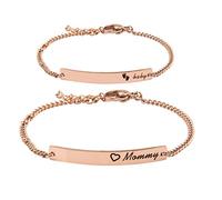 WUSUANED - Pulsera de bautismo para bebé y mamá, juego de pulsera para madre e hija, juego de regalo para madres y recién nacidos