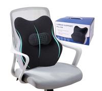 WUSUPU Cojin Lumbar Coche, Cojín de Soporte Lumbar Ergonómic,Cojín Lumbar Ortopédico,Asiento Coche con Esponja Memoria para Ajustable para Silla De Oficina y Gaming,Apoye Cómodamente La Espalda