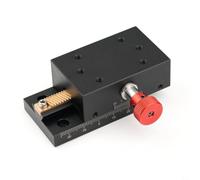 Wusvive Etapa de ajuste fino de deslizamiento de cola de milano X-Axis 40mm | Aleación de aluminio y latón, escala de 0.01 mm, posicionamiento manual de precisión, ajuste de fibra óptica