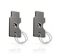 Wusvive Funda protectora de metal para YubiKey para 5c NFC, soporte seguro | Metal resistente, 4,9 x 2,2 x 1,6 cm, protección contra caídas y arañazos, ajuste cómodo, listo para llavero
