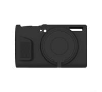 Wusvive Funda protectora para Canon Powershot ELPH360HS/IXUS285HS Cover | Silicona suave, protección a prueba de golpes, recortes precisos, ligero, incluye cordón, negro/rosa/marrón