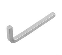 Wusvive Llave de cabeza cuadrada en forma de L, llave de conductor de 4 | Acero al cromo vanadio, tamaños de 3-10 mm, para apretar tornillos cuadrados, acabado plateado, 1 unidad