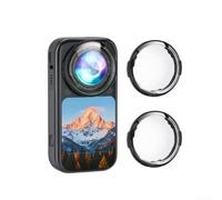 Wusvive Protector de lente de cristal para Insta360 X6, cubierta | Cristal óptico, diseño extraíble, impermeable para uso en exteriores, 41 x 42,2 x 13,9 mm, fácil instalación, paquete de 2