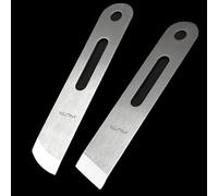 WUTA Cuchillo para Adelgazar Cuero, Herramienta para biselar, Acero Inoxidable martensítico 420B, Corte Profesional para Manualidades de Cuero (2 Piezas, Mano Derecha)